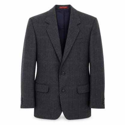 Debenhams & Freebody Mens Blue Plaid Wool Jacket Suit Jacket Size 40 Regular