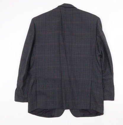 Mens UK Size 40 Debenham & Freebody Regular Blue Suit Jacket