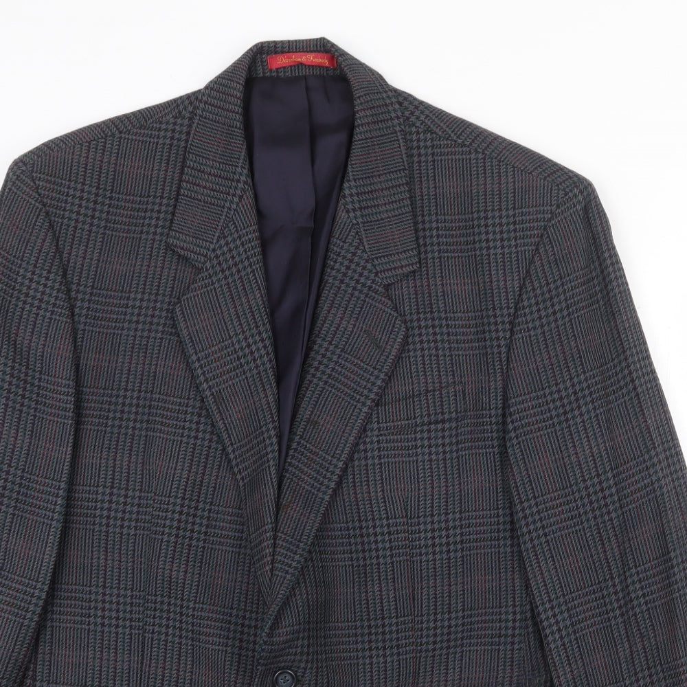 Mens UK Size 40 Debenham & Freebody Regular Blue Suit Jacket