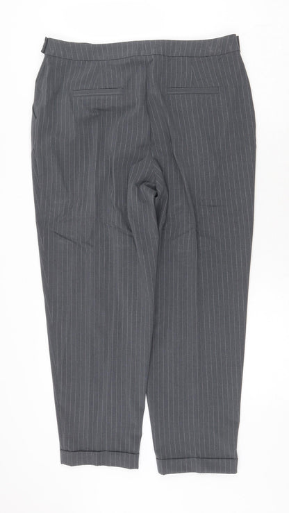 Womens UK Size 14 Very Regular Fit Chino Grey Trousers