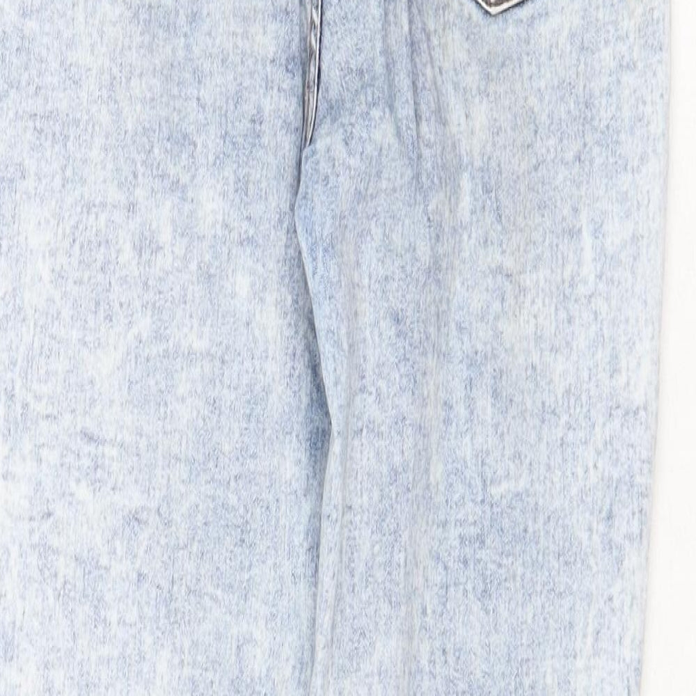 Denim & Co. Womens Blue Cotton Skinny Jeans Size 10 Regular Zip