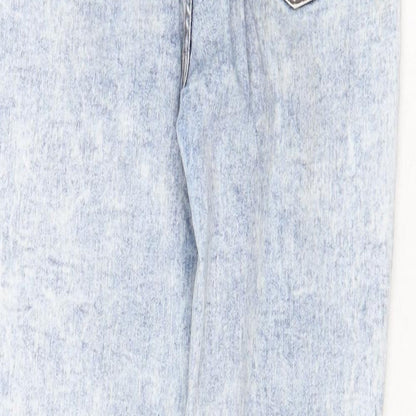 Denim & Co. Womens Blue Cotton Skinny Jeans Size 10 Regular Zip