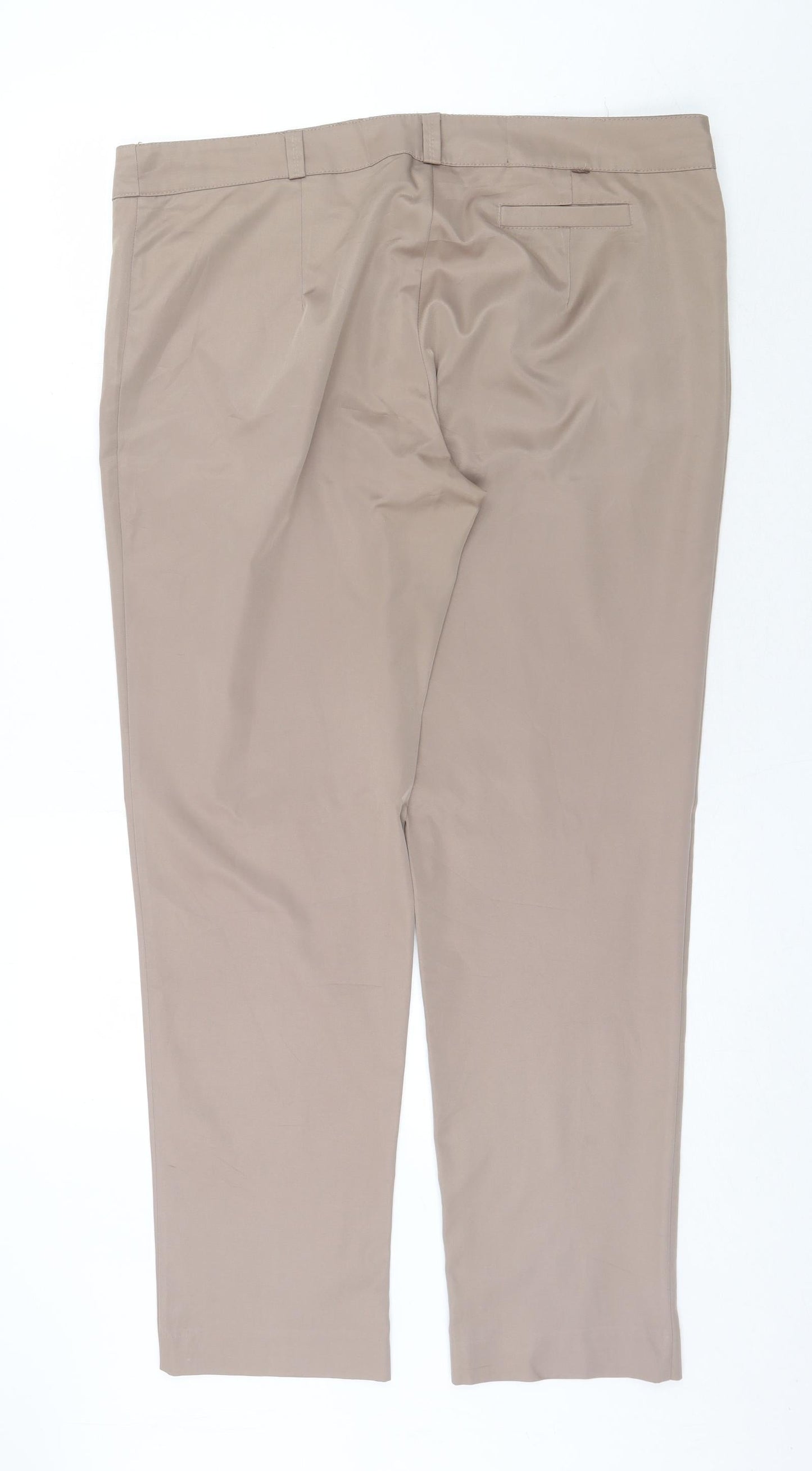 Womens UK Size 40 in Preworn Regular Fit Chino Beige Trousers