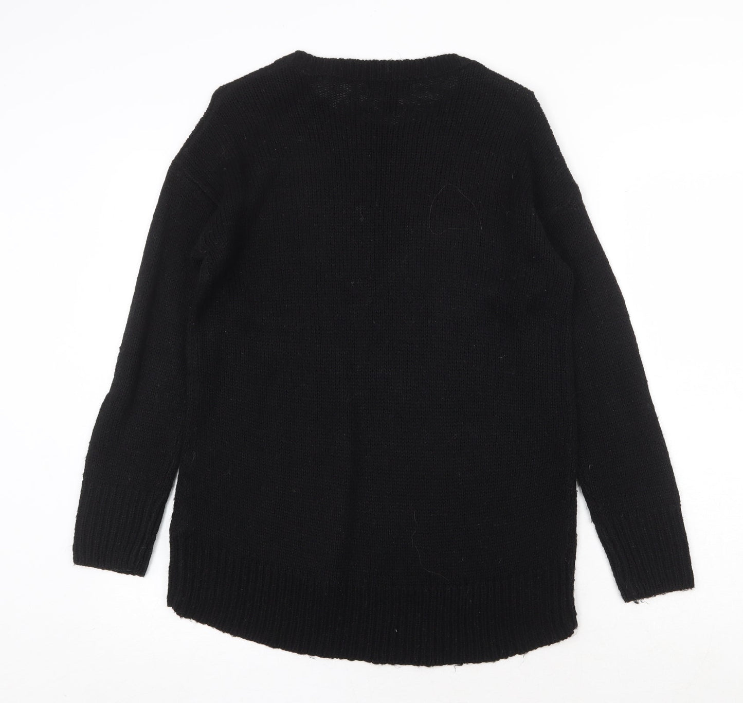 Womens UK Size S New Look Black Pullover Jumper