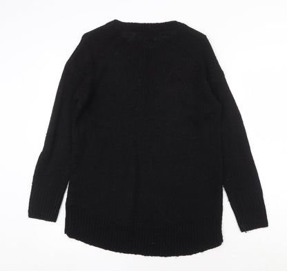 Womens UK Size S New Look Black Pullover Jumper