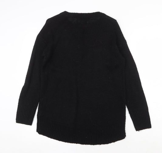 Womens UK Size S New Look Black Pullover Jumper