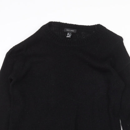 Womens UK Size S New Look Black Pullover Jumper