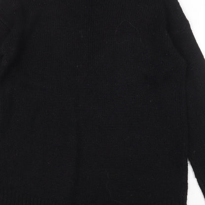Womens UK Size S New Look Black Pullover Jumper