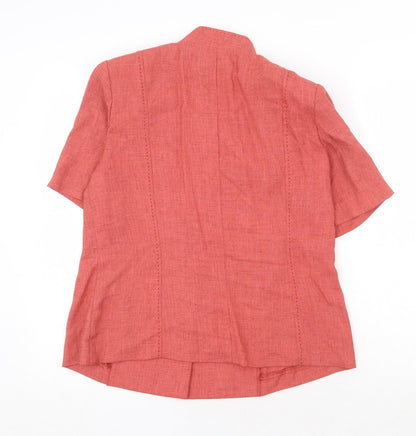 Roman Originals Womens Orange Polyester Jacket Blazer Size 14