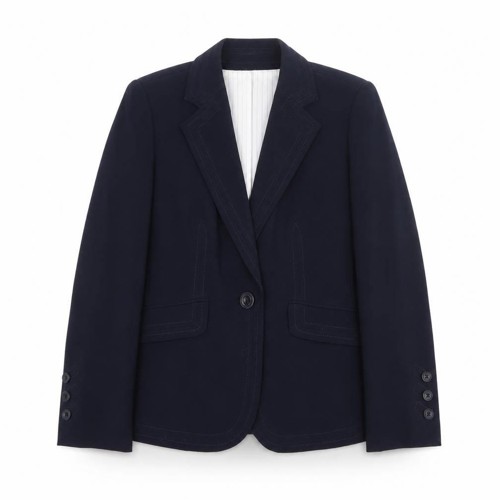 Womens UK Size 12 Marks and Spencer Regular Blue Suit Jacket