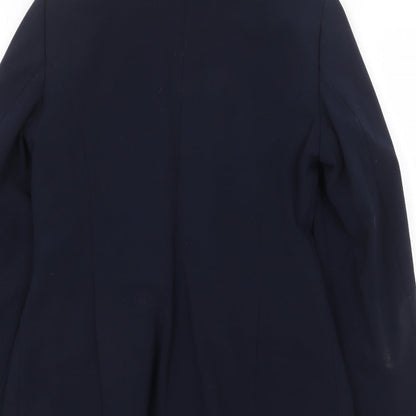 Marks and Spencer Womens Blue Polyester Jacket Suit Jacket Size 12