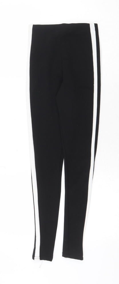 Womens UK Size 4 PRETTYLITTLETHING  Jogger Black Leggings