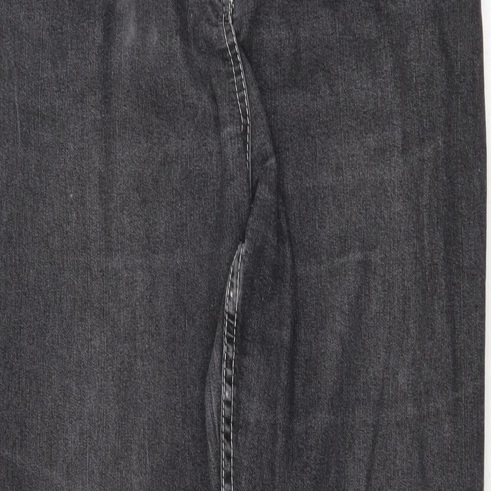 Womens UK Size 32 in Preworn Regular Fit Straight Grey Jeans