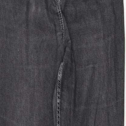 Womens UK Size 32 in Preworn Regular Fit Straight Grey Jeans