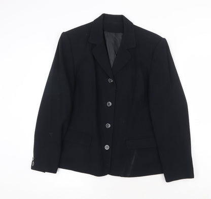 Womens UK Size 12 Richards Regular Black Suit Jacket