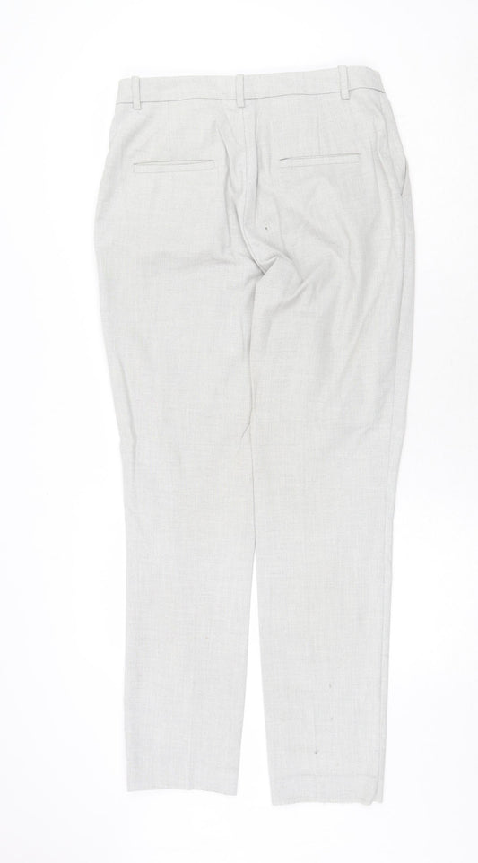 Womens UK Size 10 H&M Regular Fit Chino Grey Trousers