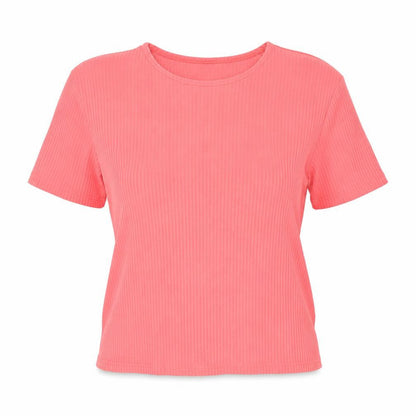 Womens UK Size XL MACKAYS Pink Basic T-Shirt
