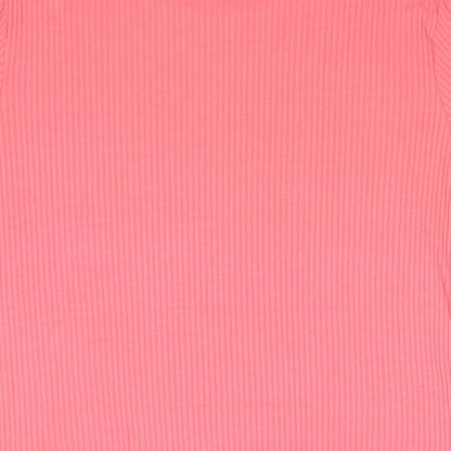 Womens UK Size XL MACKAYS Pink Basic T-Shirt