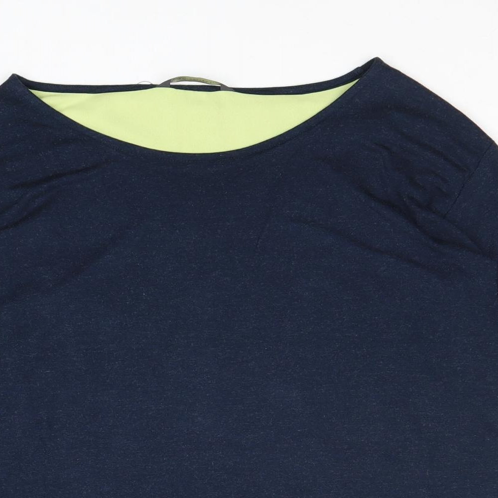 Womens UK Size 8 Marks and Spencer Blue Basic Blouse