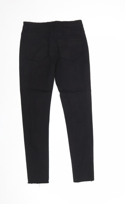 Jeans Womens Black Cotton Skinny Jeans Size S Regular Zip