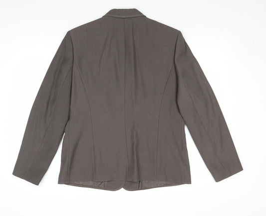 Gerry Weber Womens Brown Polyester Jacket Suit Jacket Size 14