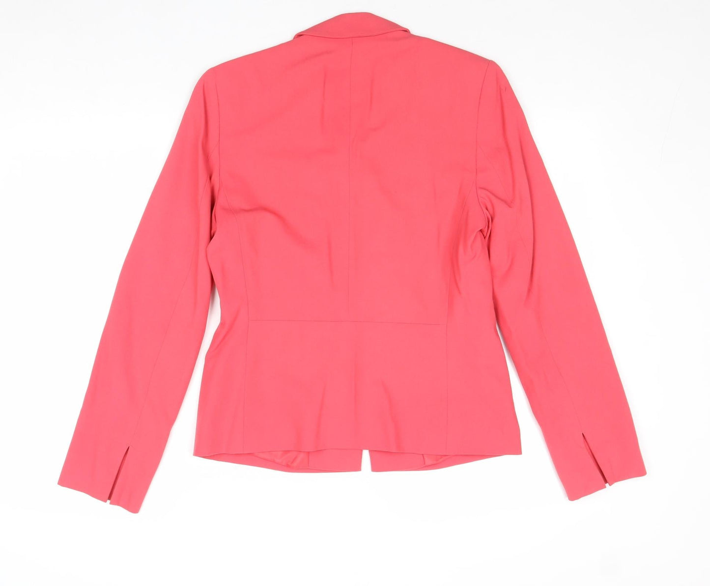 Marks and Spencer Womens Pink Polyester Jacket Blazer Size 8