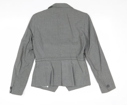 NEXT Womens Grey Polyester Jacket Suit Jacket Size 10