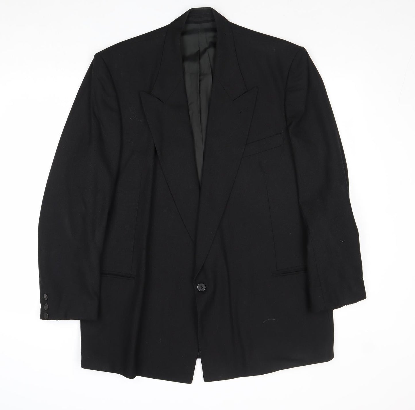 Mens UK Size 42 BHS Regular Black Suit Jacket