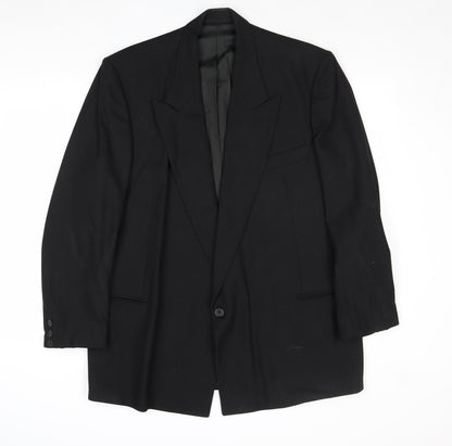 Mens UK Size 42 BHS Regular Black Suit Jacket
