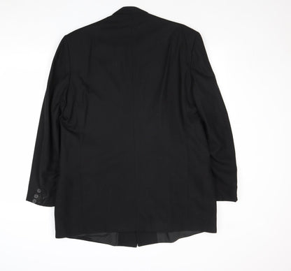 Mens UK Size 42 BHS Regular Black Suit Jacket