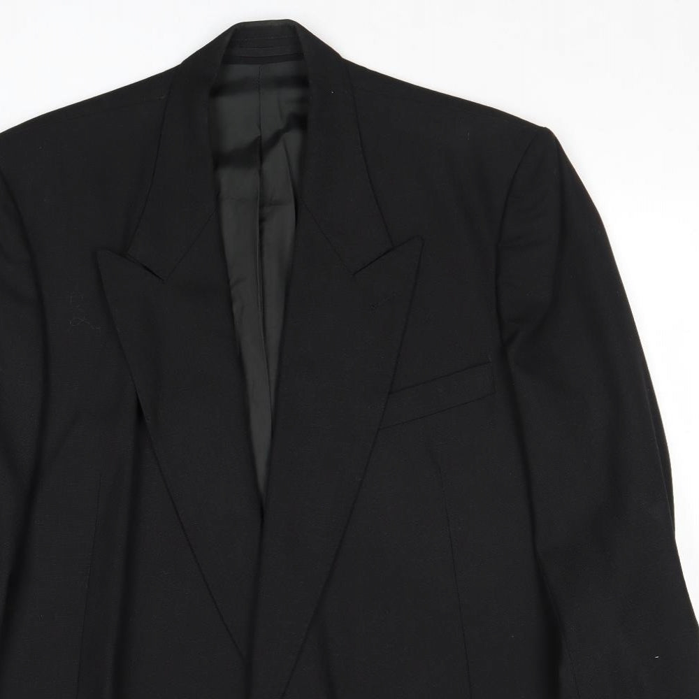 Mens UK Size 42 BHS Regular Black Suit Jacket