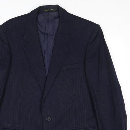 Mens UK Size 40 Dunn & Co Regular Blue Suit Jacket