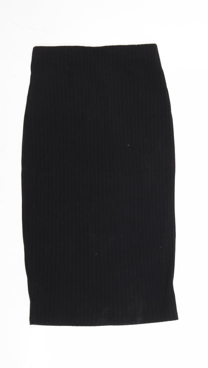 FOREVER 21 Womens Black Viscose A-Line Skirt Size XS