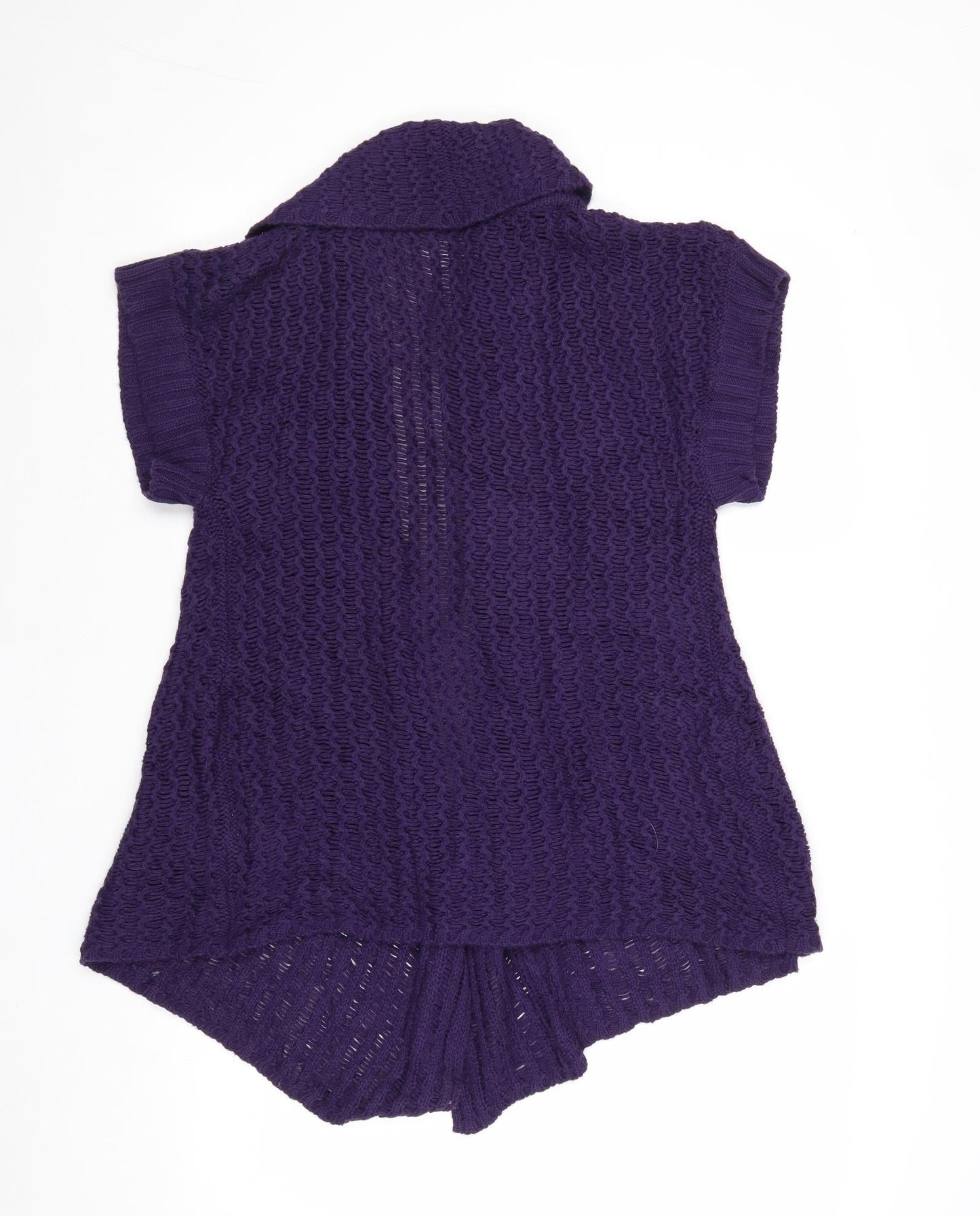 Womens UK Size M Mia Moda Purple Cardigan Jumper