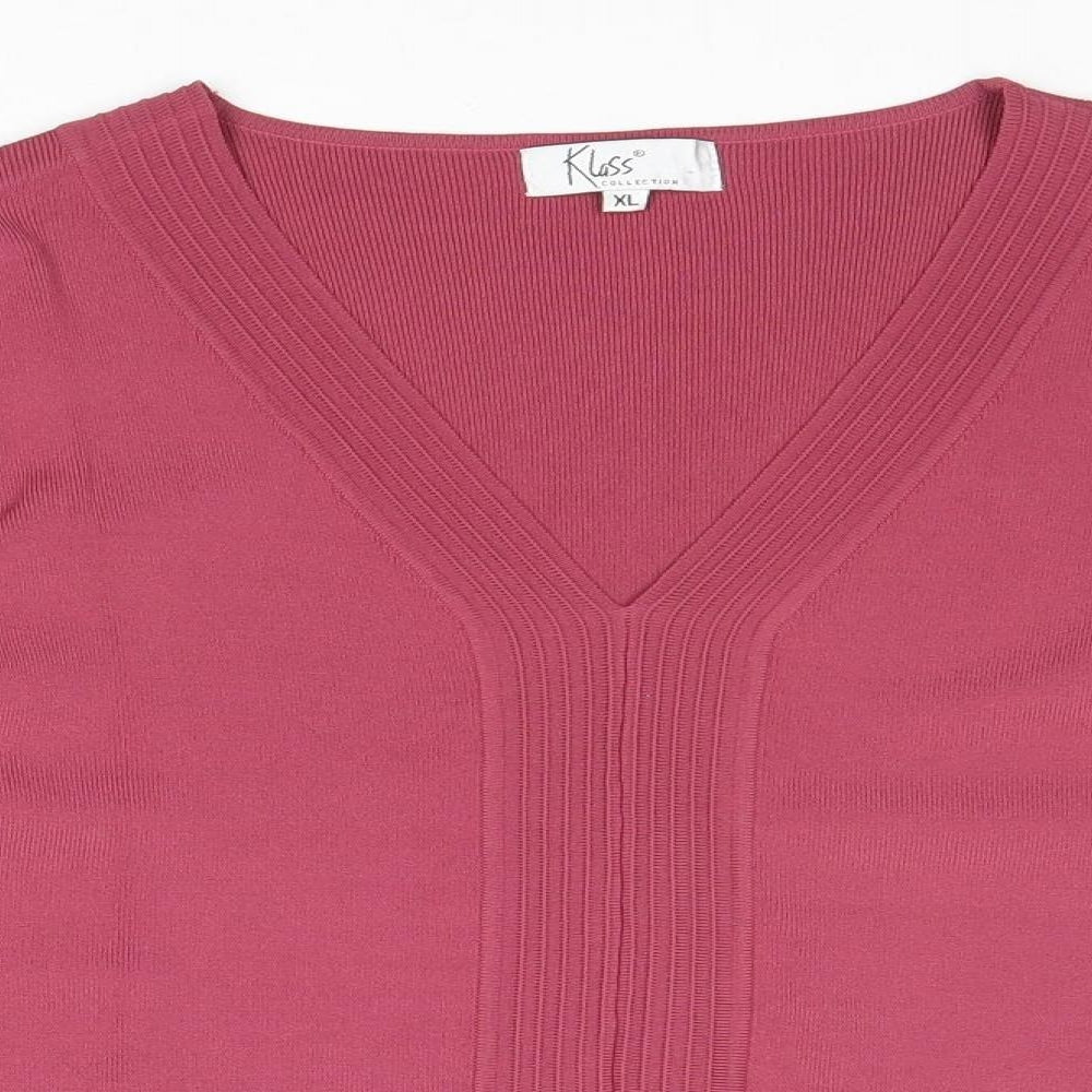 Womens UK Size XL Klass Purple Pullover Jumper