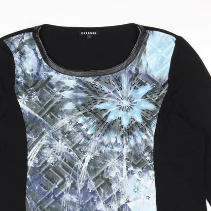 Womens UK Size L CASAMIA Black Pullover Jumper
