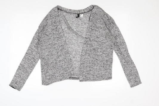 Womens UK Size S Divided by H&M Grey Cardigan Jumper