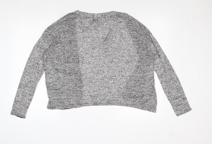 Womens UK Size S Divided by H&M Grey Cardigan Jumper