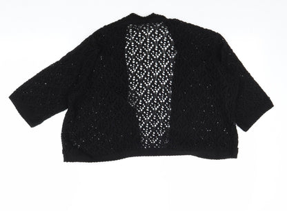 Womens UK Size M M&Co Black Cardigan Jumper