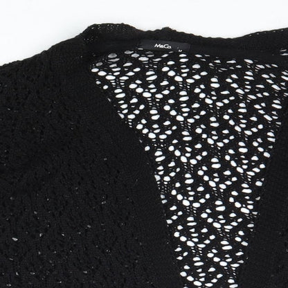 Womens UK Size M M&Co Black Cardigan Jumper