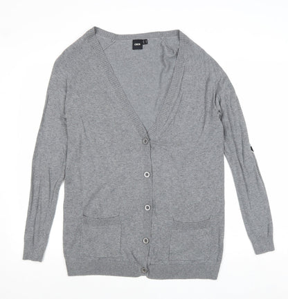 Womens UK Size 10 ASOS Grey Cardigan Jumper