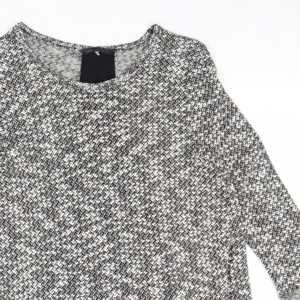 Womens UK Size 8 Marks and Spencer Grey Pullover Jumper