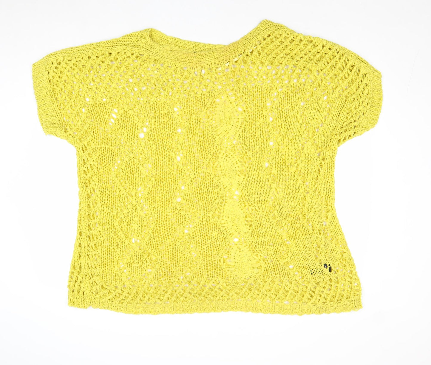 Womens UK Size S NEXT Yellow Pullover Jumper