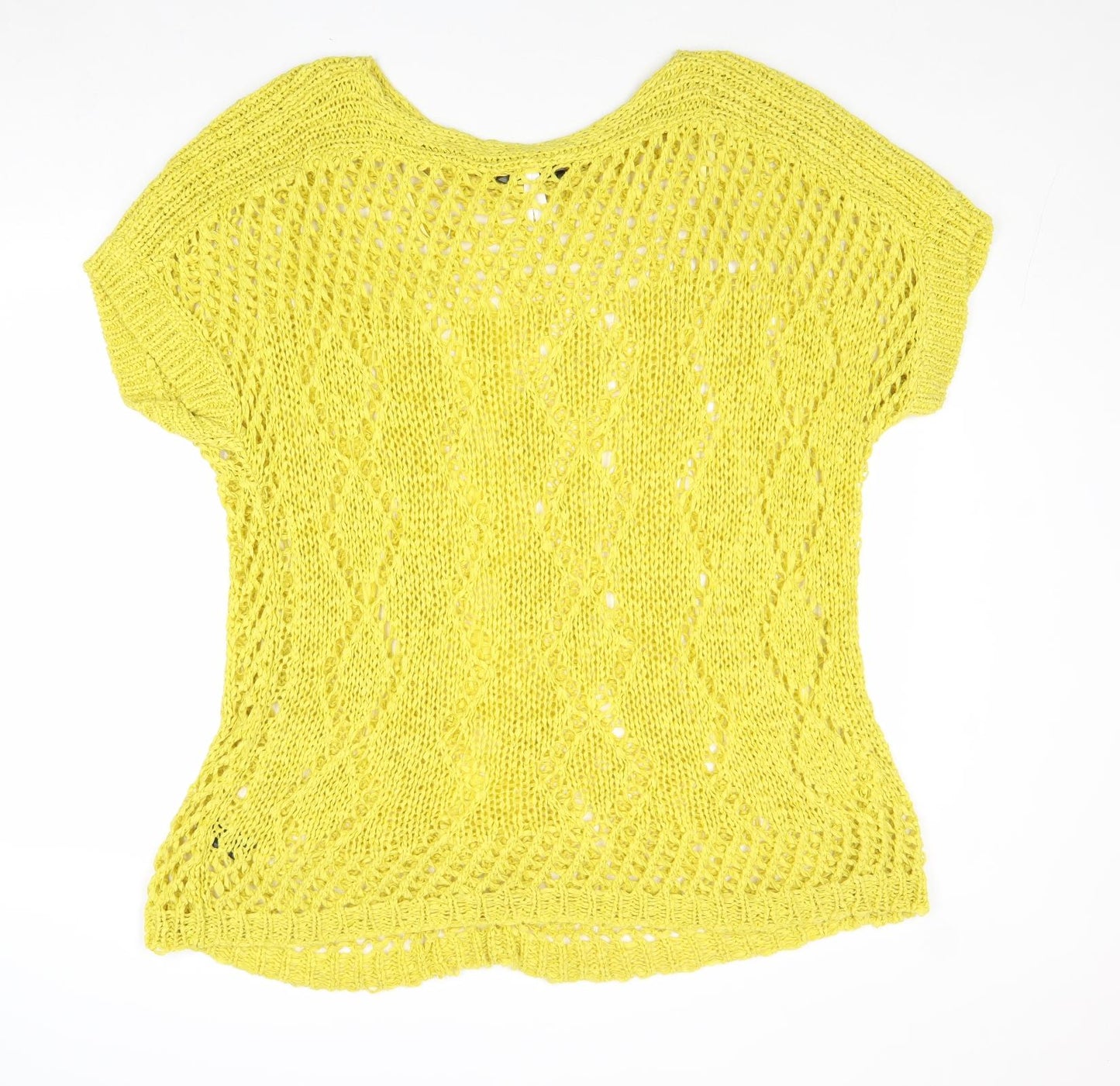 Womens UK Size S NEXT Yellow Pullover Jumper