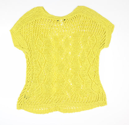 Womens UK Size S NEXT Yellow Pullover Jumper