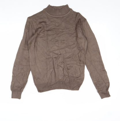 Womens UK Size 8 Damart Brown Pullover Jumper