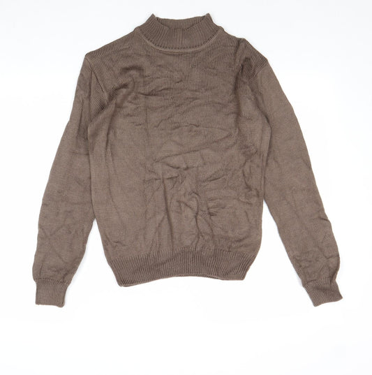 Womens UK Size 8 Damart Brown Pullover Jumper