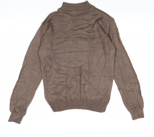 Womens UK Size 8 Damart Brown Pullover Jumper