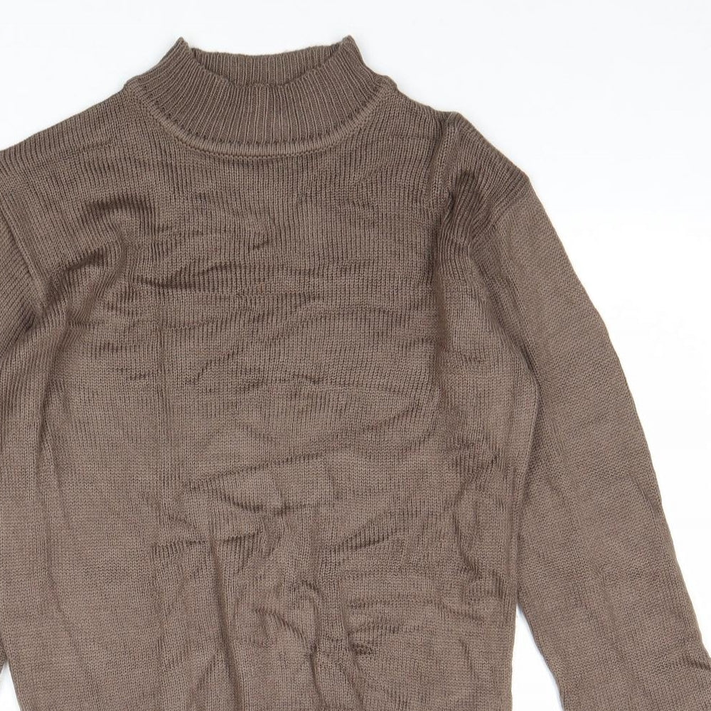 Womens UK Size 8 Damart Brown Pullover Jumper