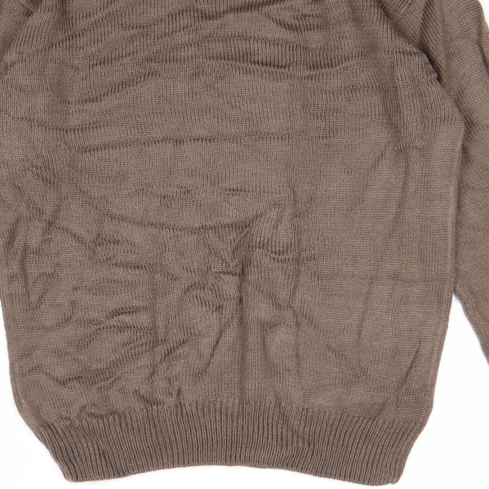 Womens UK Size 8 Damart Brown Pullover Jumper